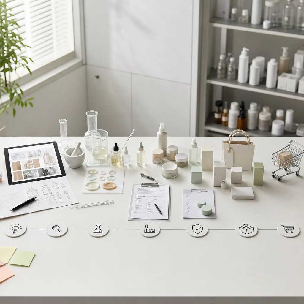 Step-by-Step roadmap to launch a skincare brand
