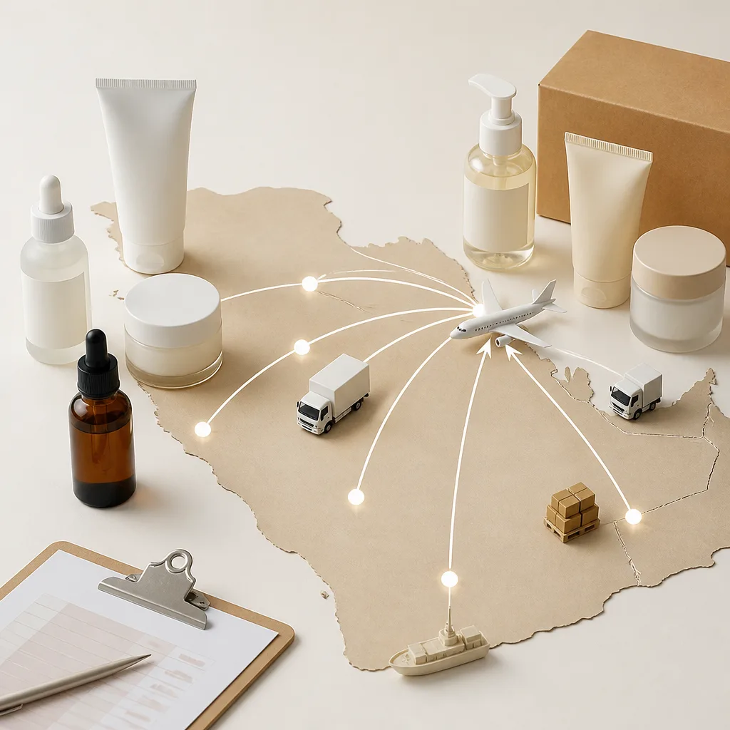 Korean cosmetics wholesale distribution routes across Gulf markets